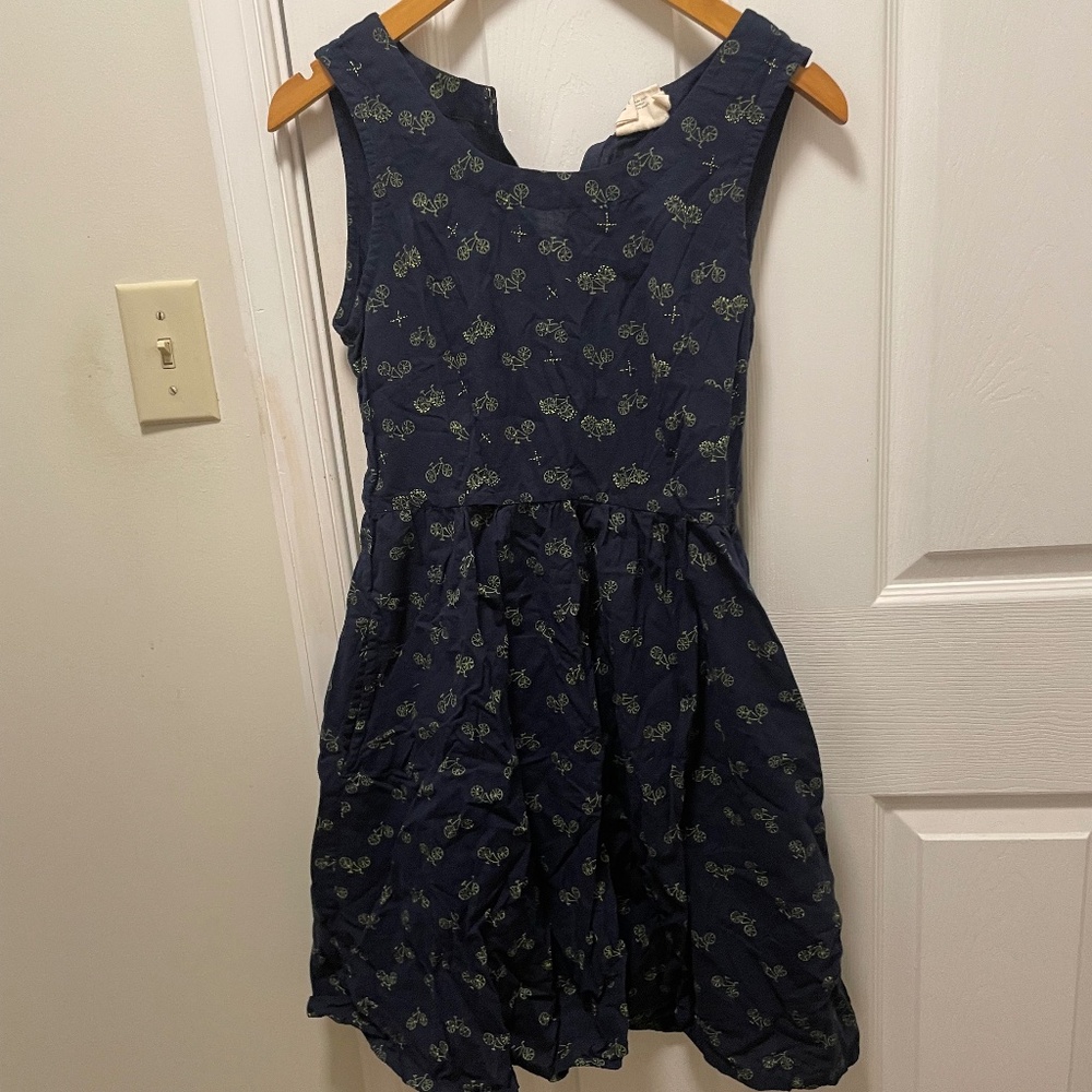 Mata Traders Bicycle Print Sleeveless Dress – Medium (Runs Small)